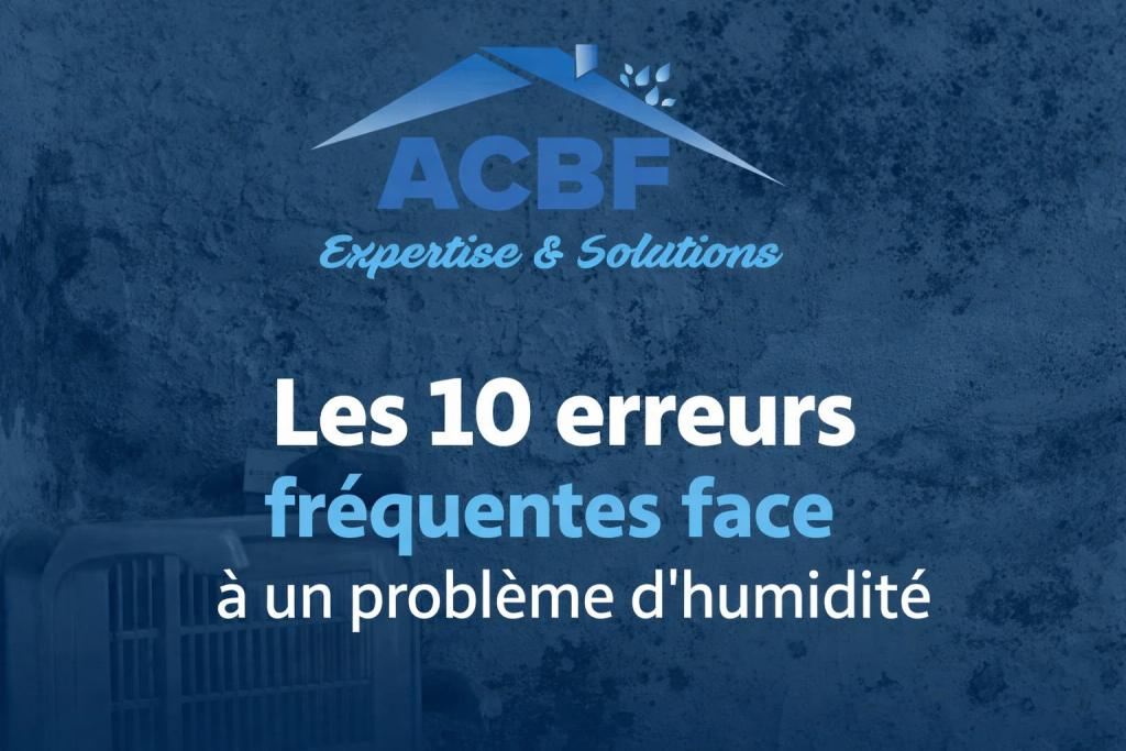 Les erreurs courantes face à l'humidité